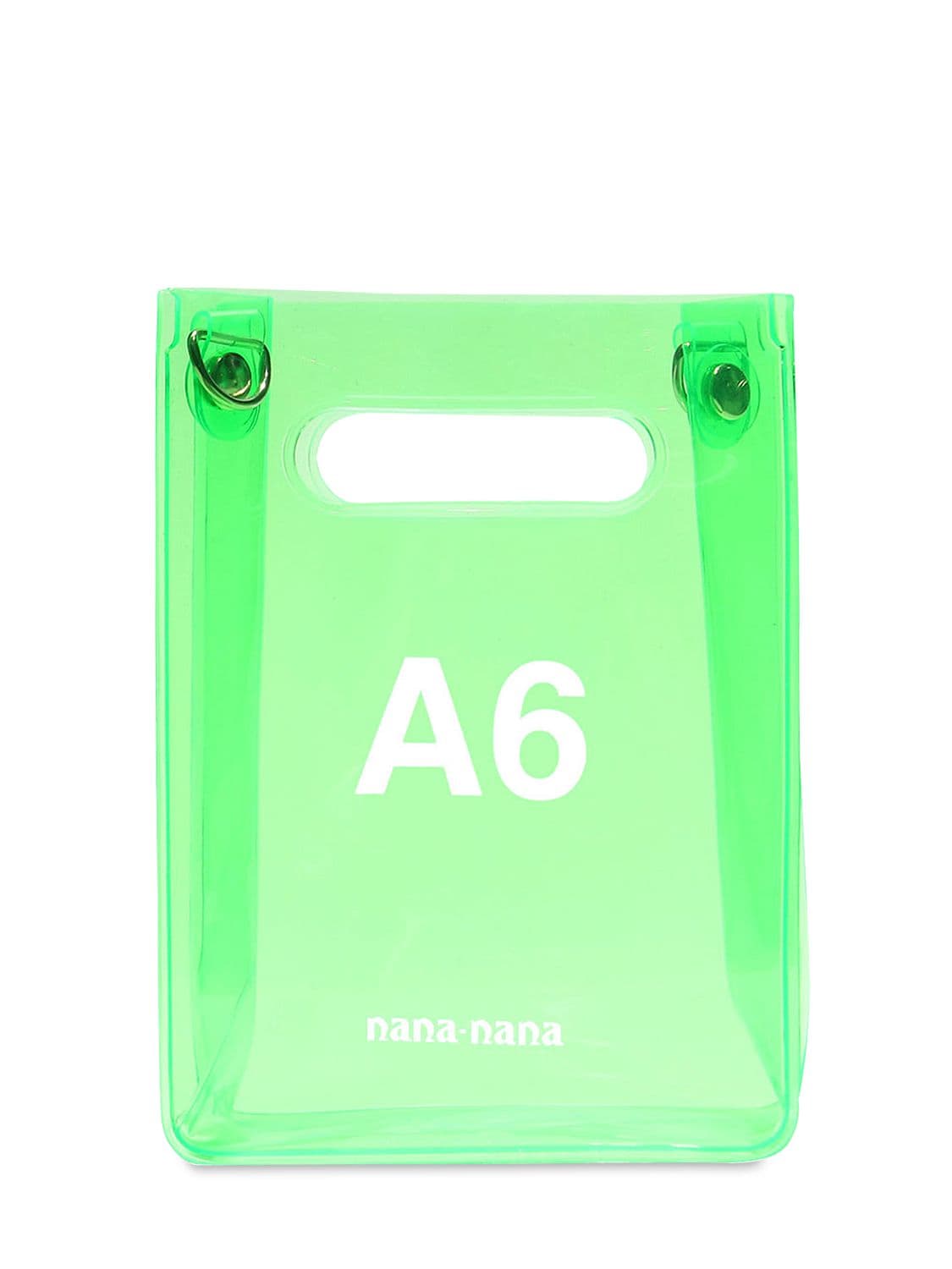 Nana-nana A6 Pvc Shopping Bag In Neon Green