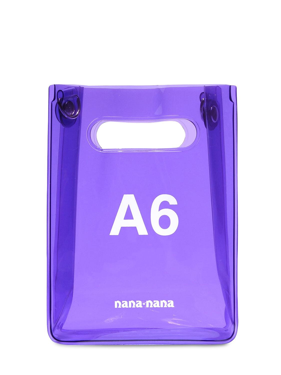 Nana-nana A6 Pvc Shopping Bag In Purple