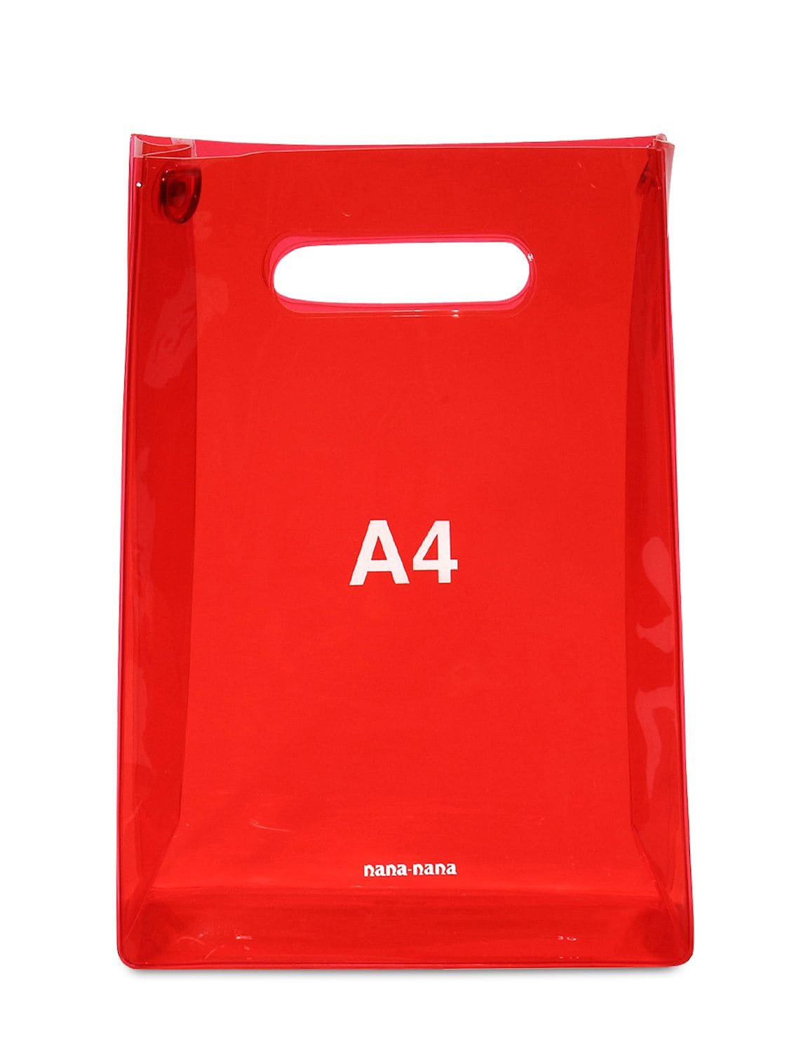 Nana-nana A4 Pvc Shopping Bag In Red