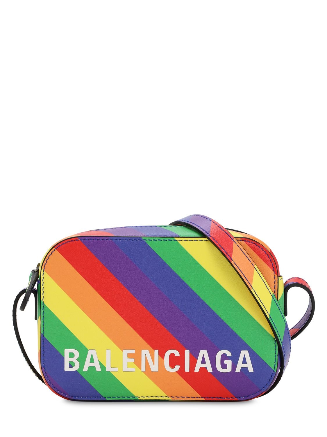 BALENCIAGA XS VILLE PRINTED LEATHER CAMERA BAG,70IX2W004-MZC4MA2