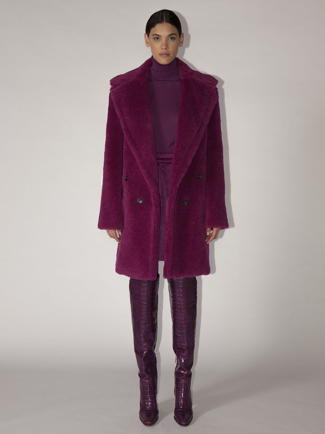 max mara wool and alpaca teddy coat