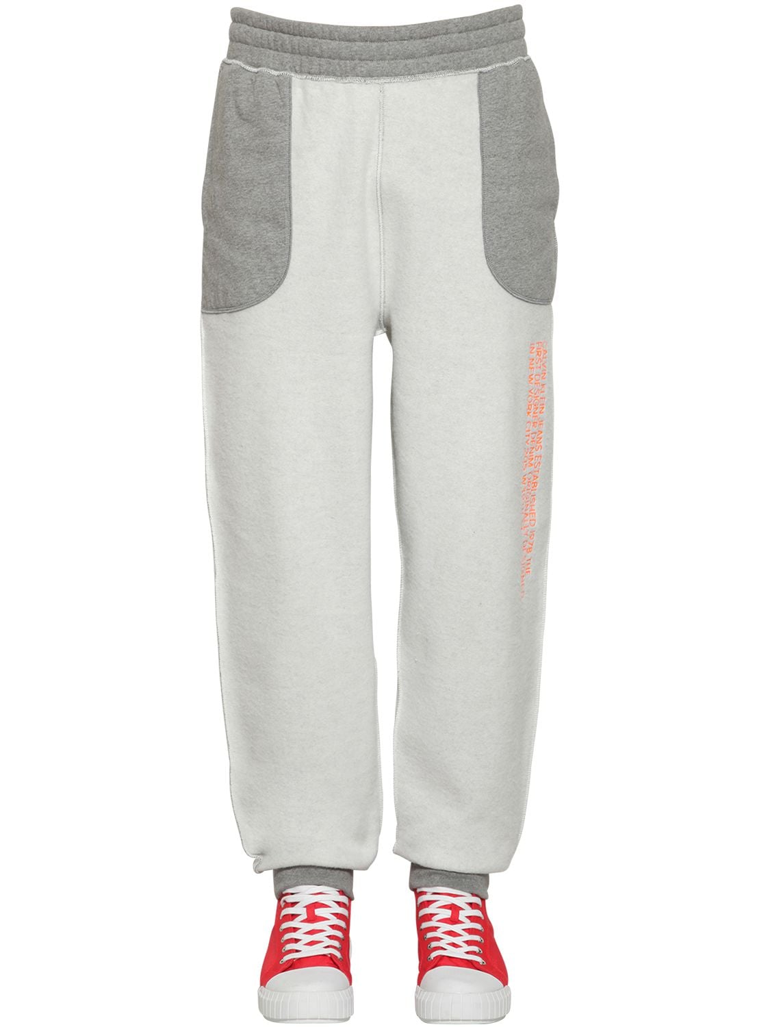 Calvin Klein Established 1978 Inside Out Cotton Sweatpants In Grey