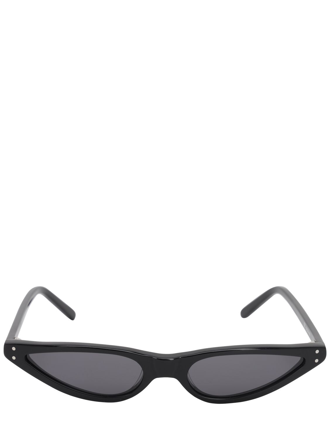 George Keburia Black Cat Eye Acetate Sunglasses