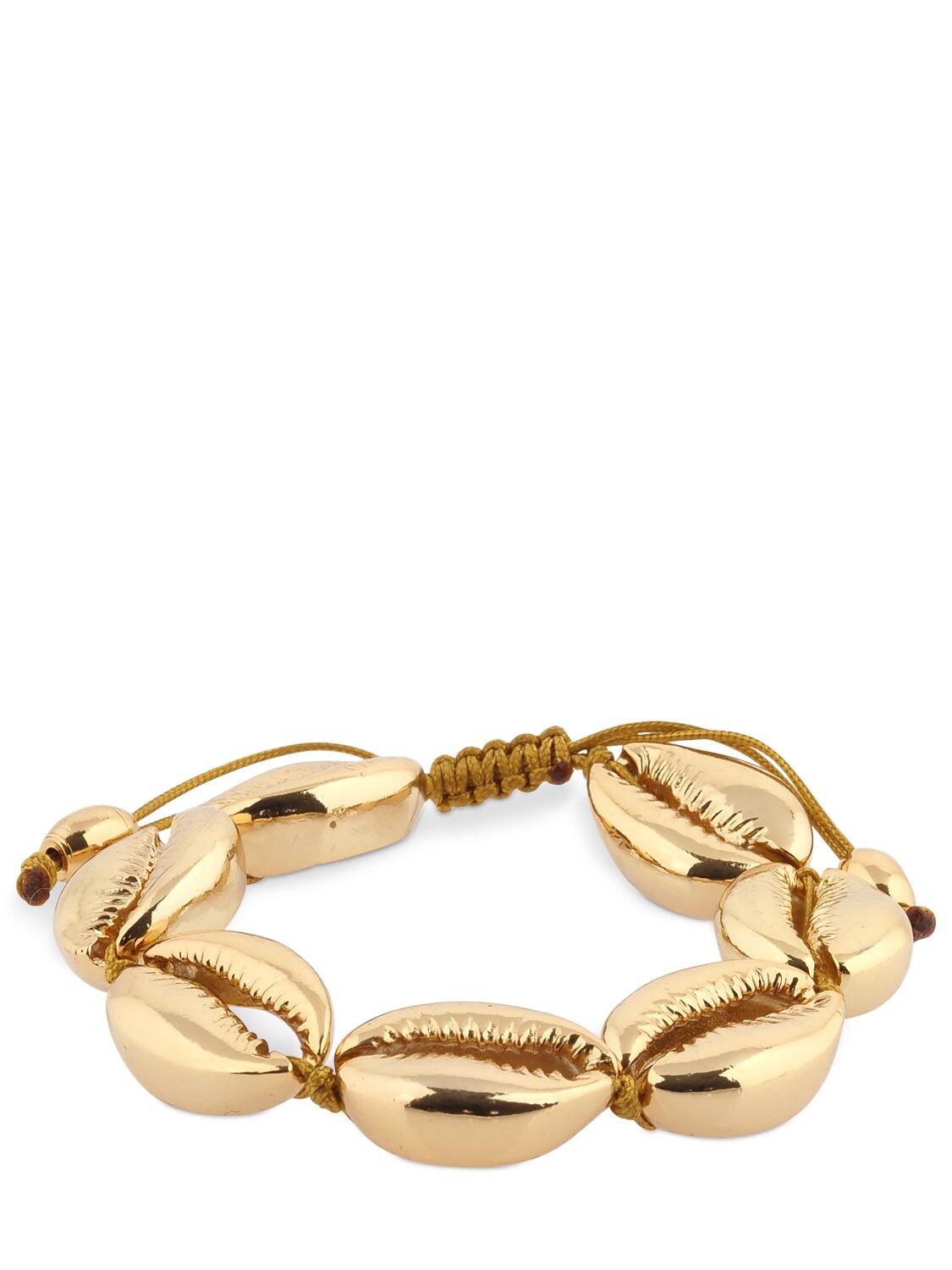 Tohum Design Large Faux Puka Shell Bracelet In Gold