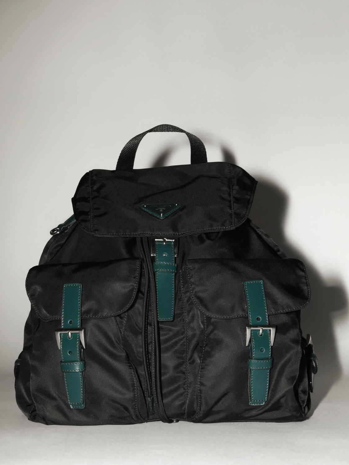 prada canvas backpack