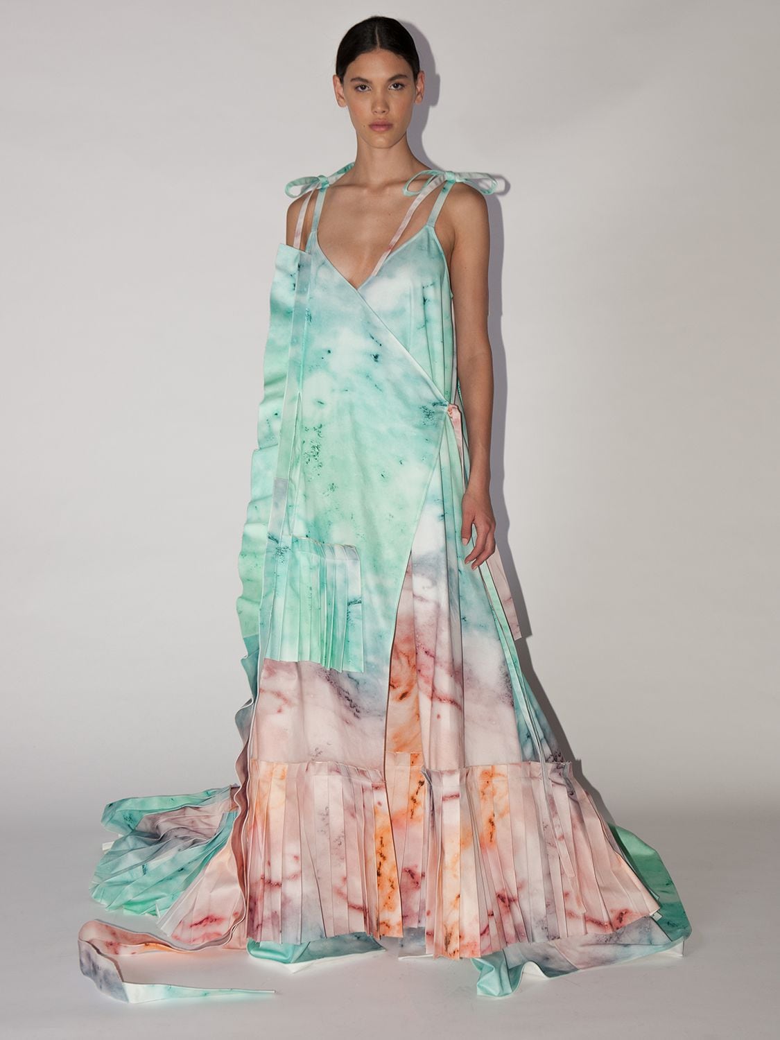 Lvr Exclusive Printed Cotton Blend Dress