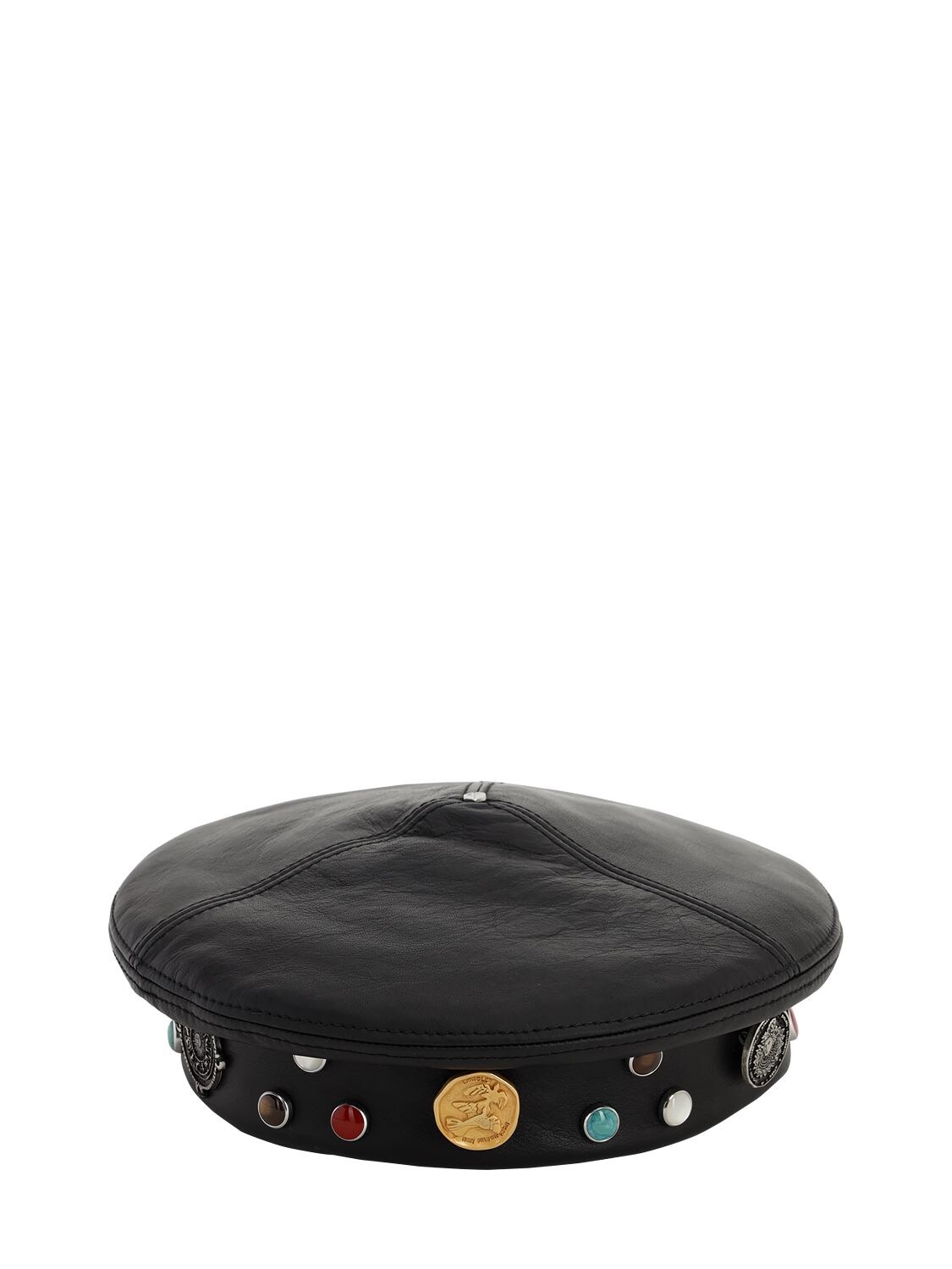 Moncler Genius Lvr Exclusive 1952 Leather Hat In Black