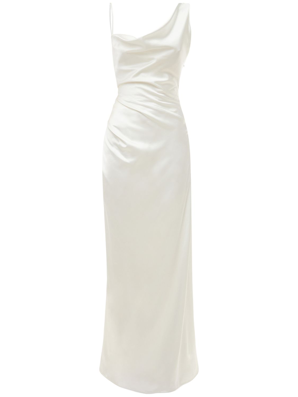 Kleid Aus Seidensatin "minerva"