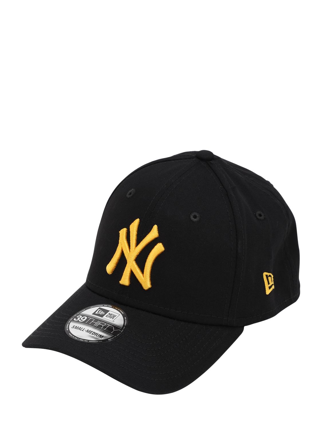New Era Ny Yankees Cotton Canvas Baseball Hat In Black
