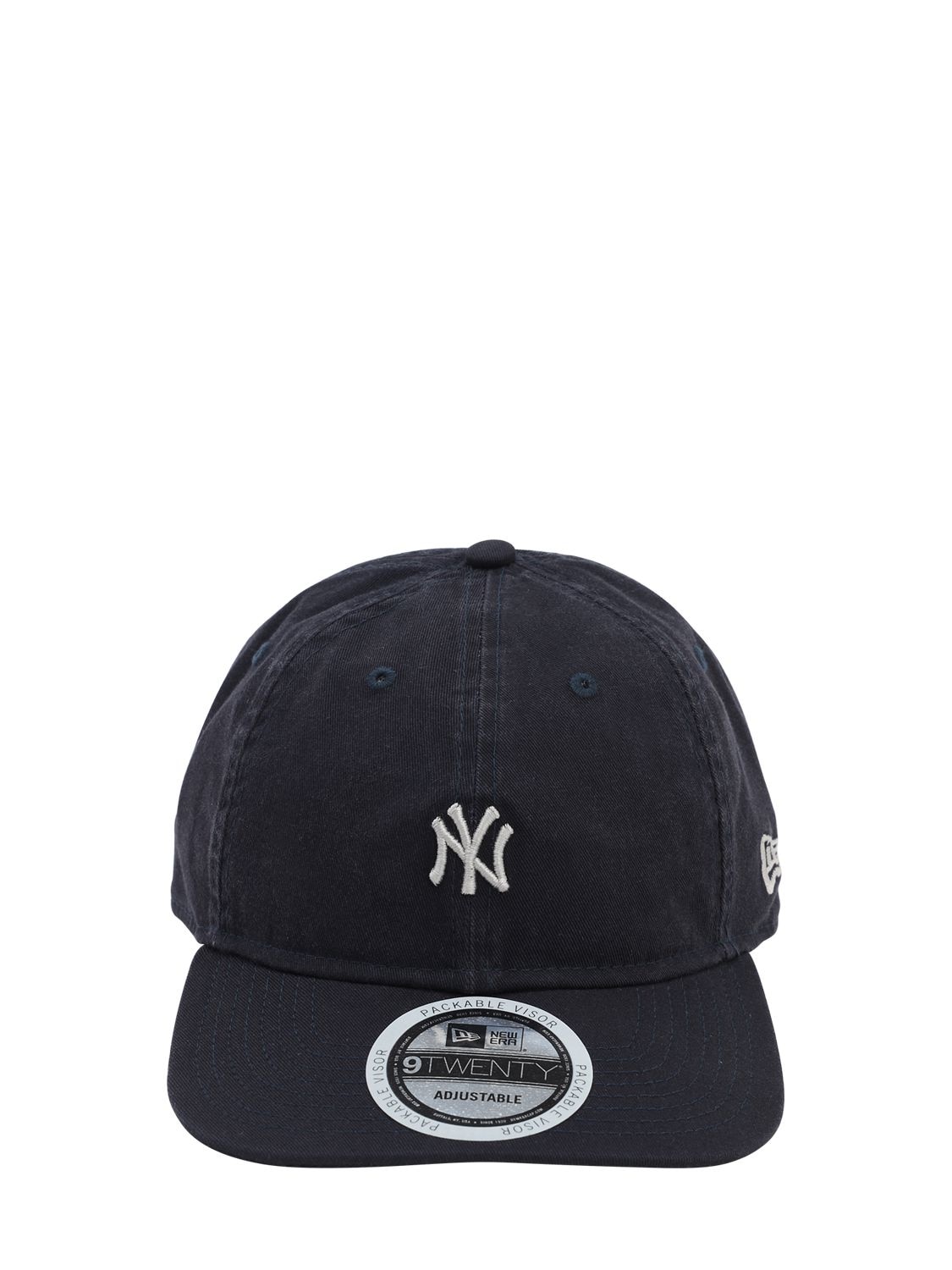 New Era Team Packable Cotton Canvas Baseball Hat In Navy