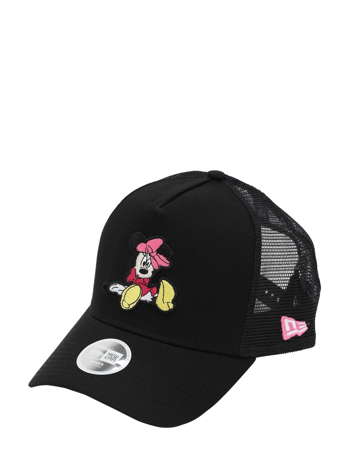 New Era Disney Cotton & Mesh Baseball Hat In Black