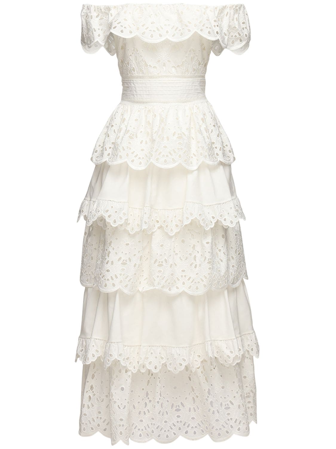 Cotton Lace Midi Dress