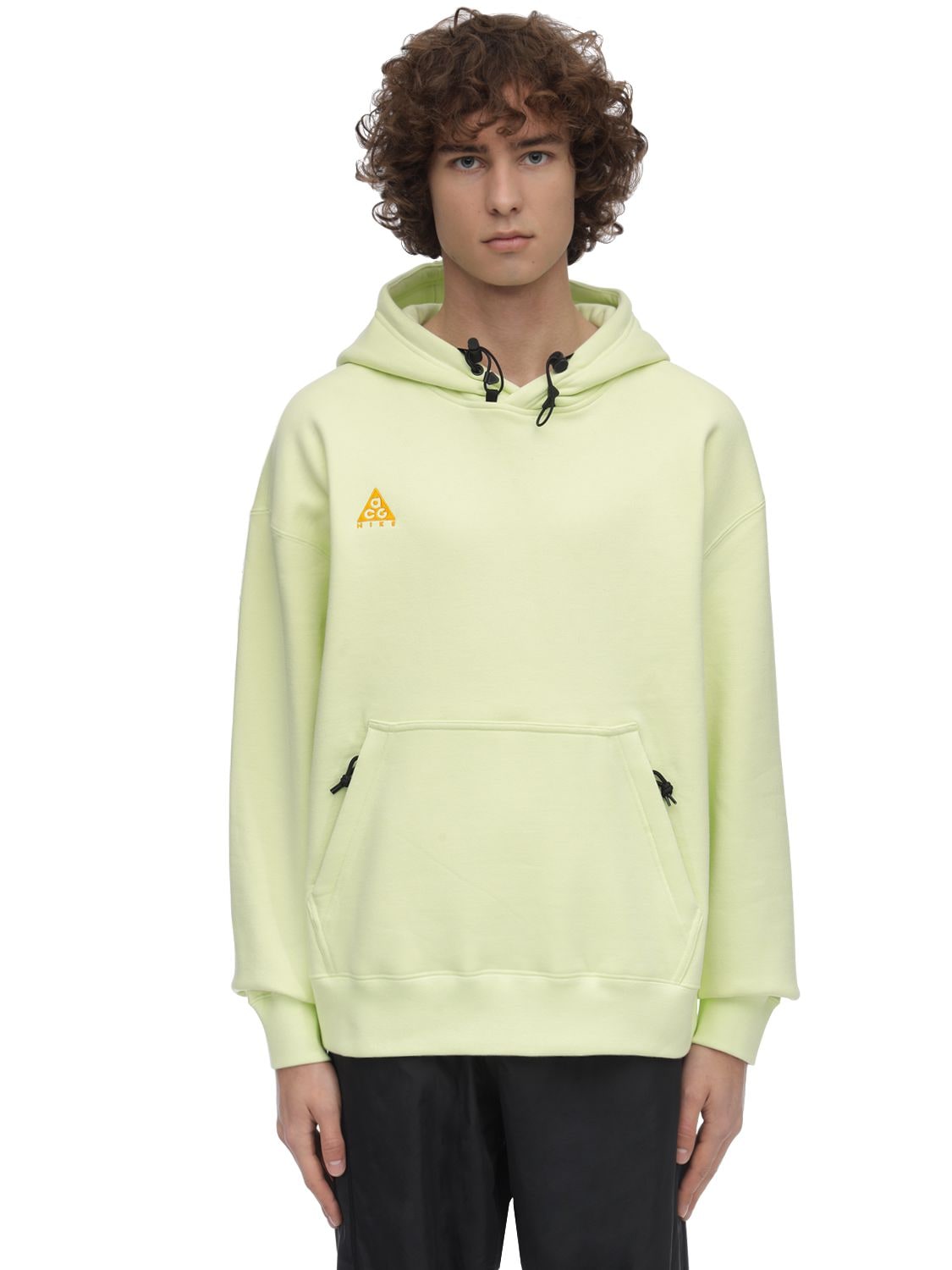 Nike Acg Nrg Sweatshirt Hoodie In Luminous Green