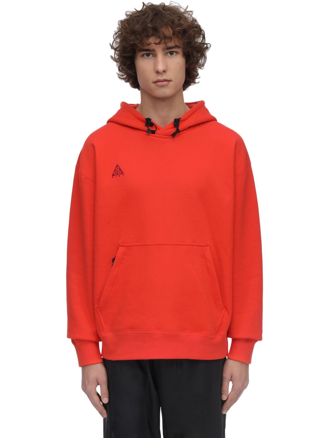 Nike Acg Nrg Sweatshirt Hoodie In Habanero Red