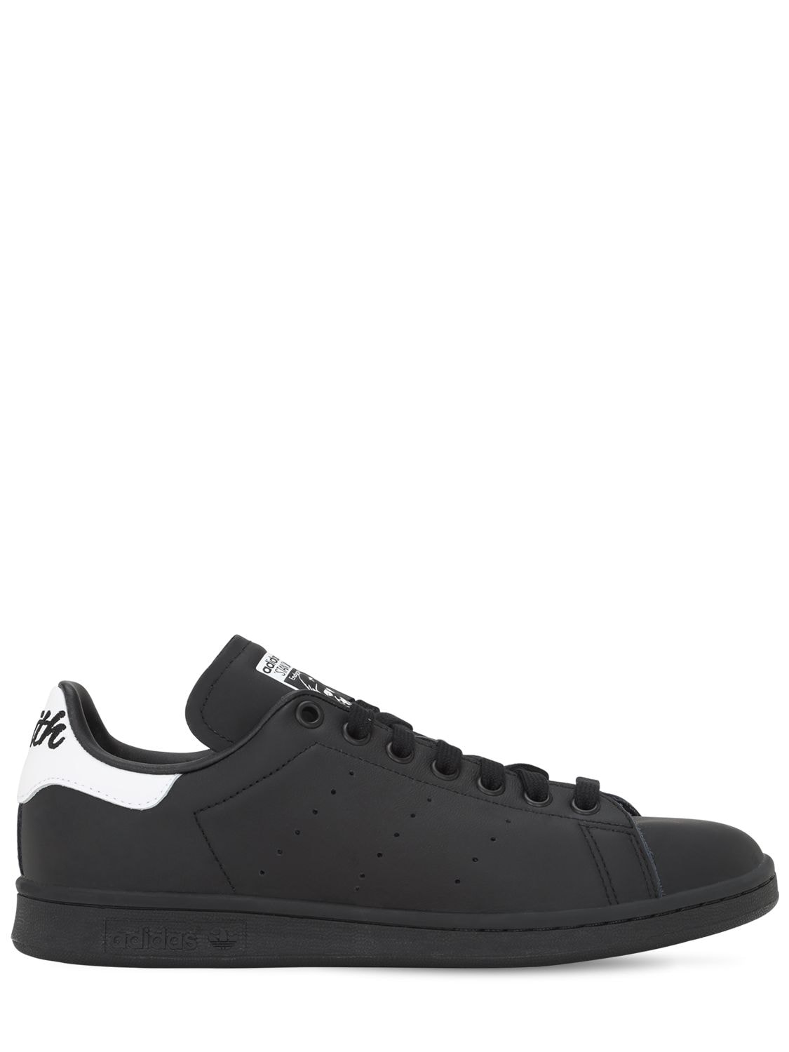 Adidas Originals Stan Smith Leather Trainers In Black