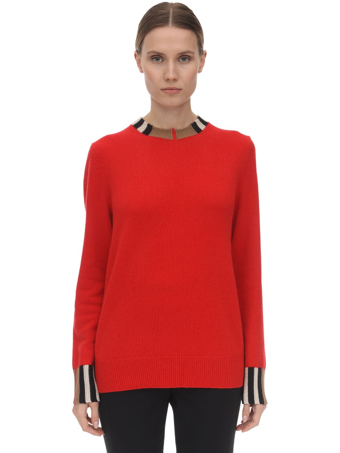 BURBERRY CASHMERE KNIT SWEATER,71I040001-QTE0NJA1
