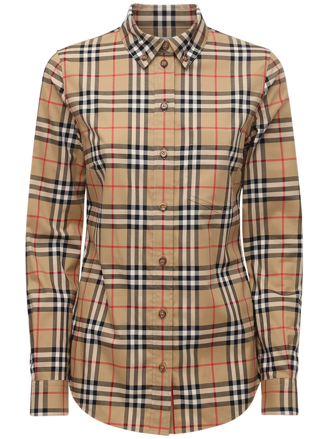 Image of Lapwing Checked Stretch Poplin Shirt