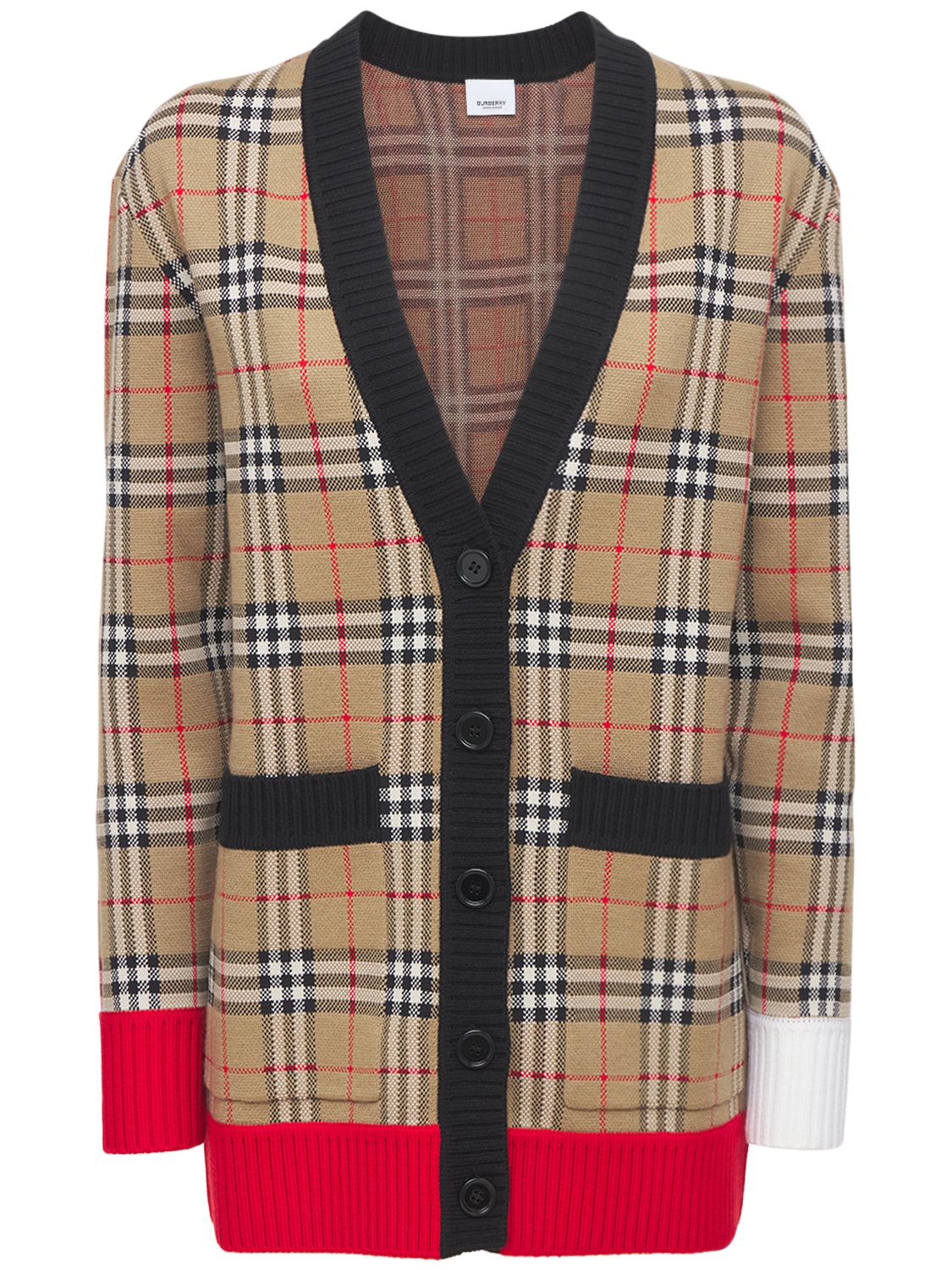 Cardigan Aus Wollmischstrick „iconic“