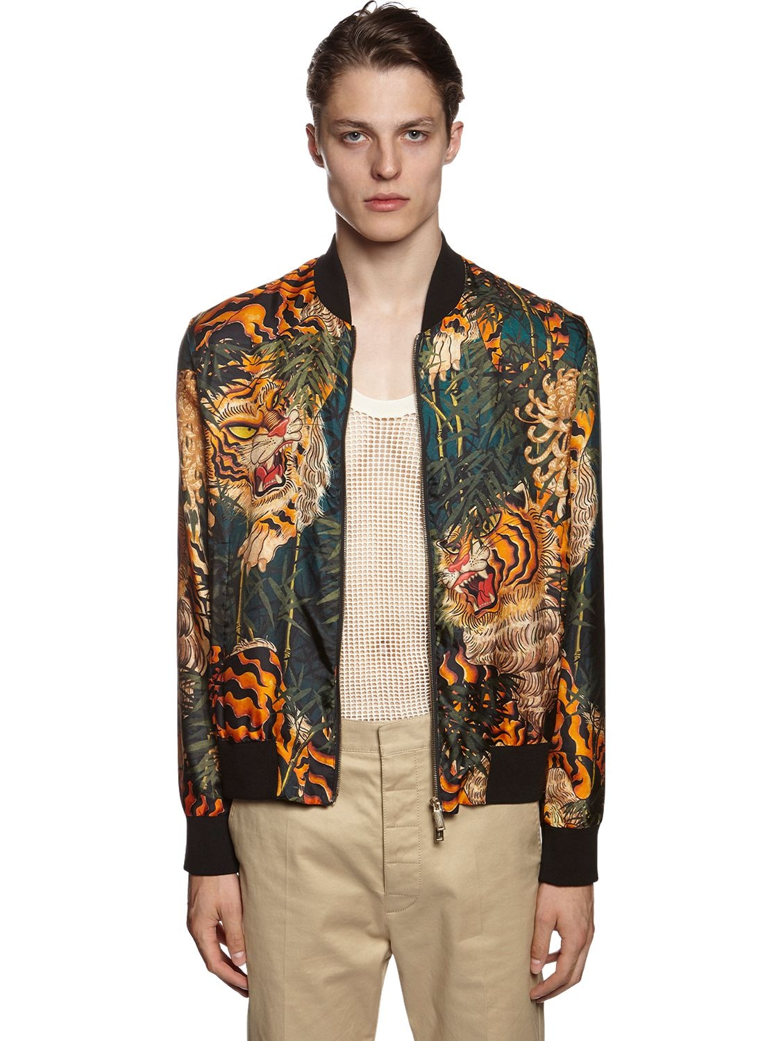 dsquared printed bomber