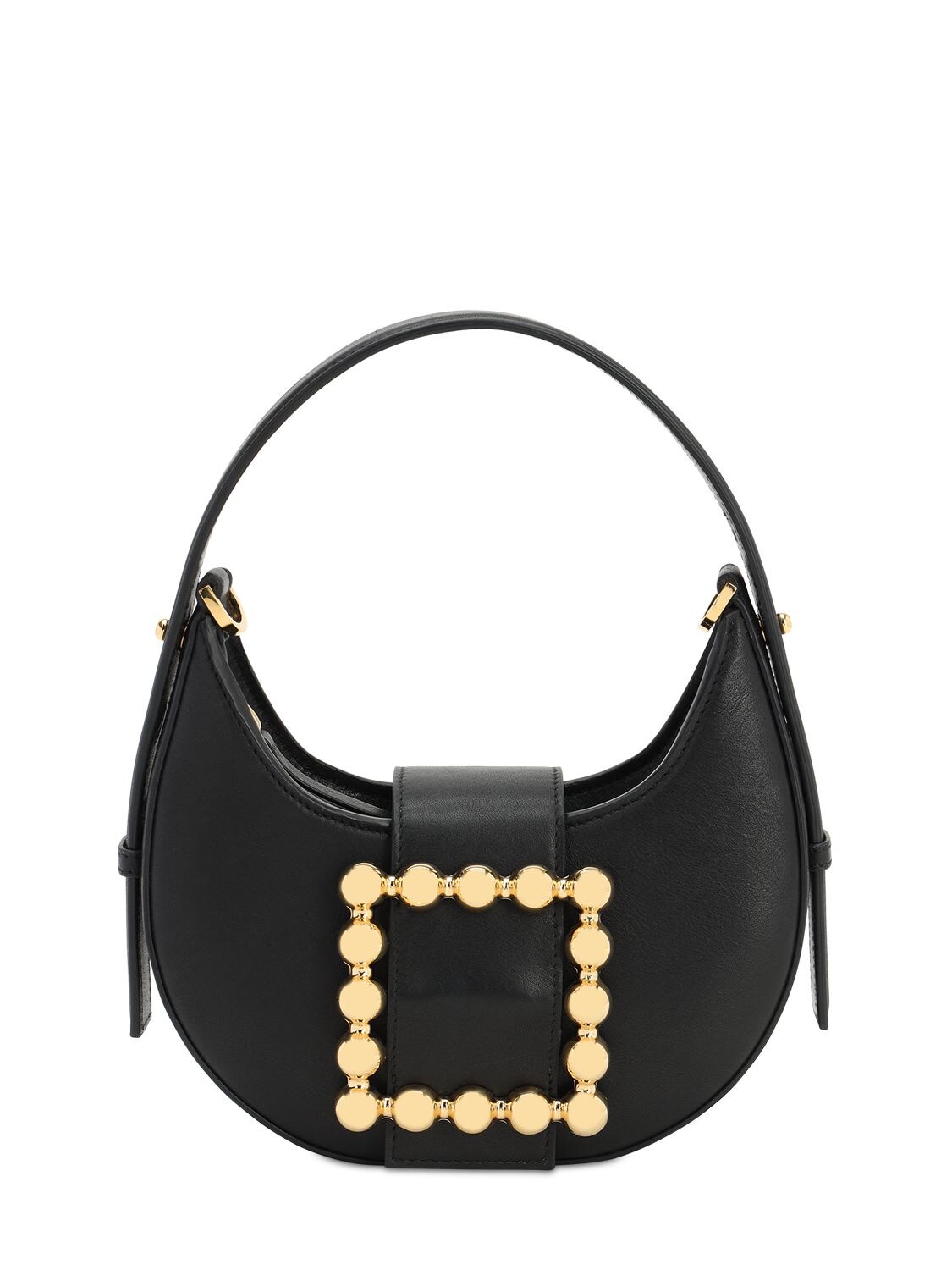 Les Petits Joueurs Cindy Smooth Leather Bag In Black