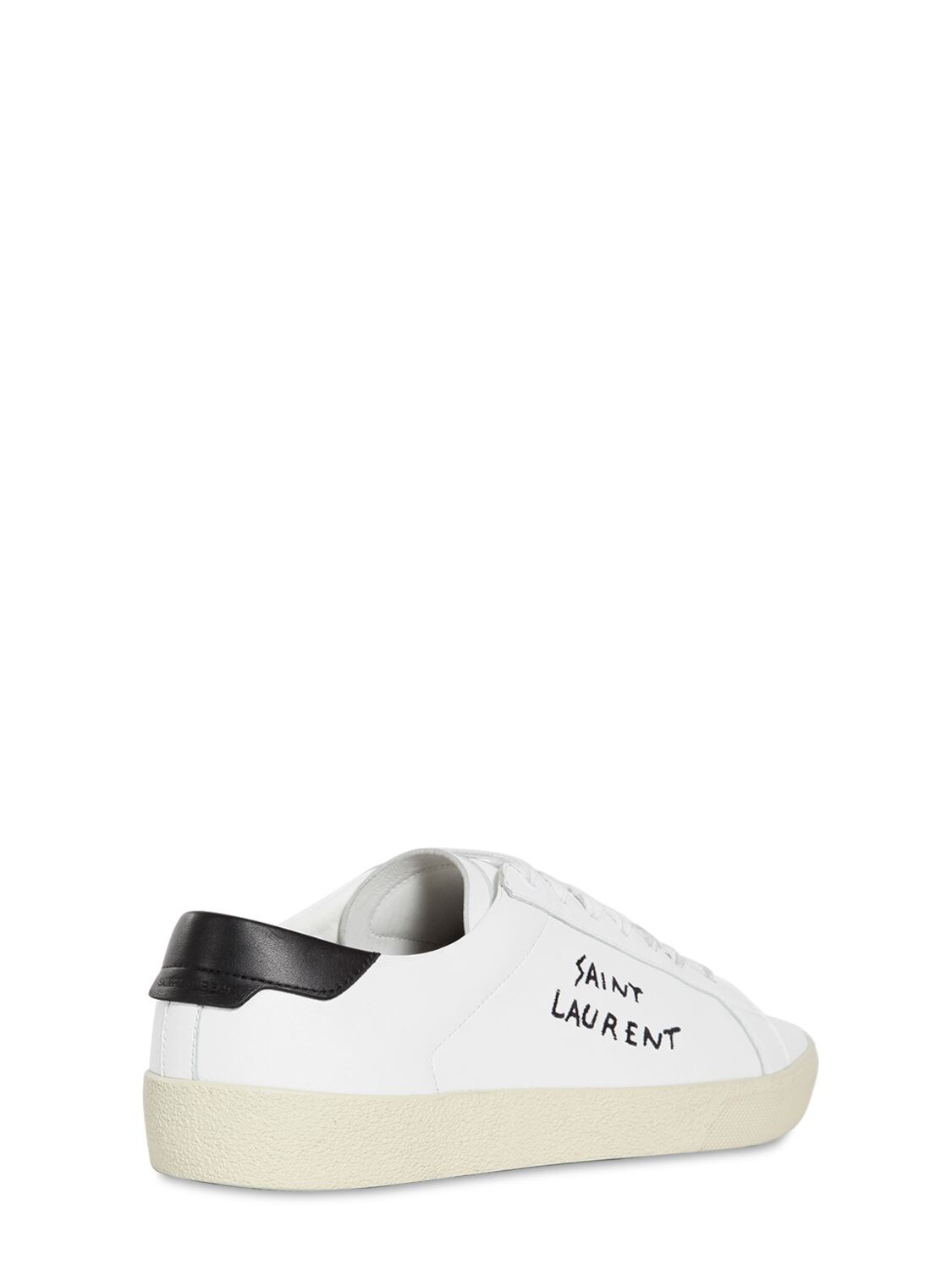 Shop Saint Laurent 20mm Court Classic Sl/06 Sneakers In White