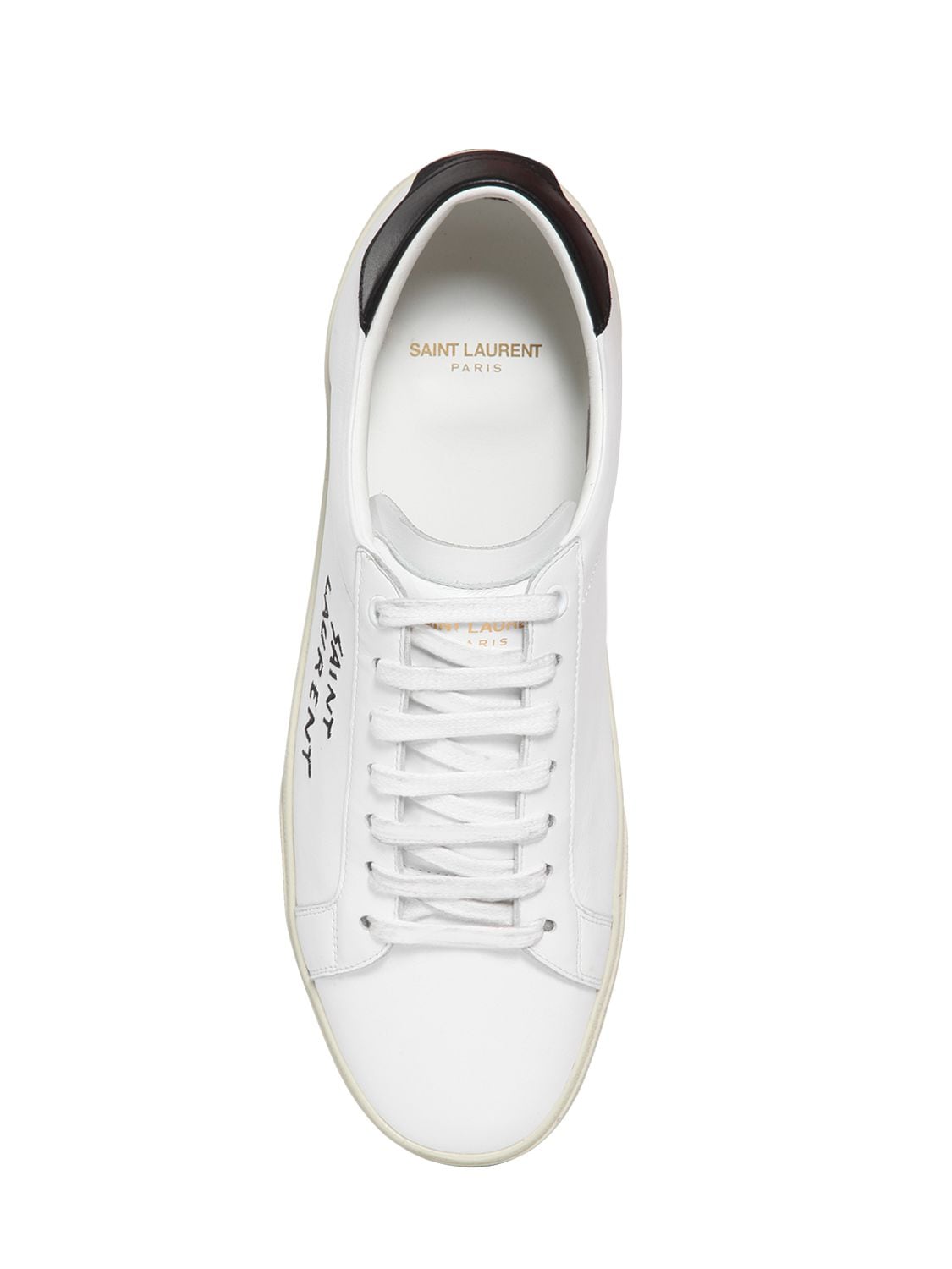 Shop Saint Laurent 20mm Court Classic Sl/06 Sneakers In White