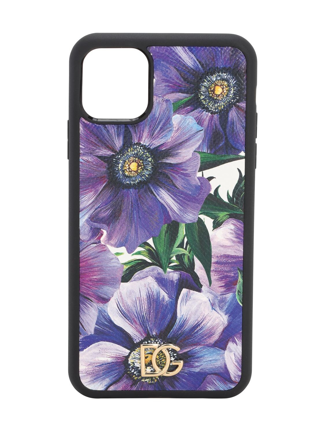 Dolce & Gabbana Printed Leather Iphone 11 Pro Max Cover In Anemone
