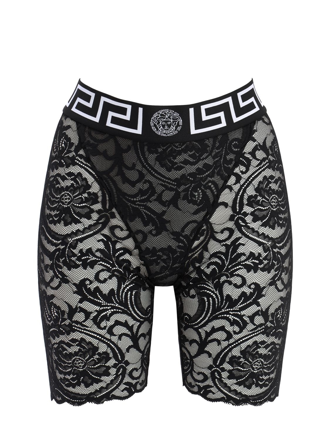 Versace lace discount biker shorts