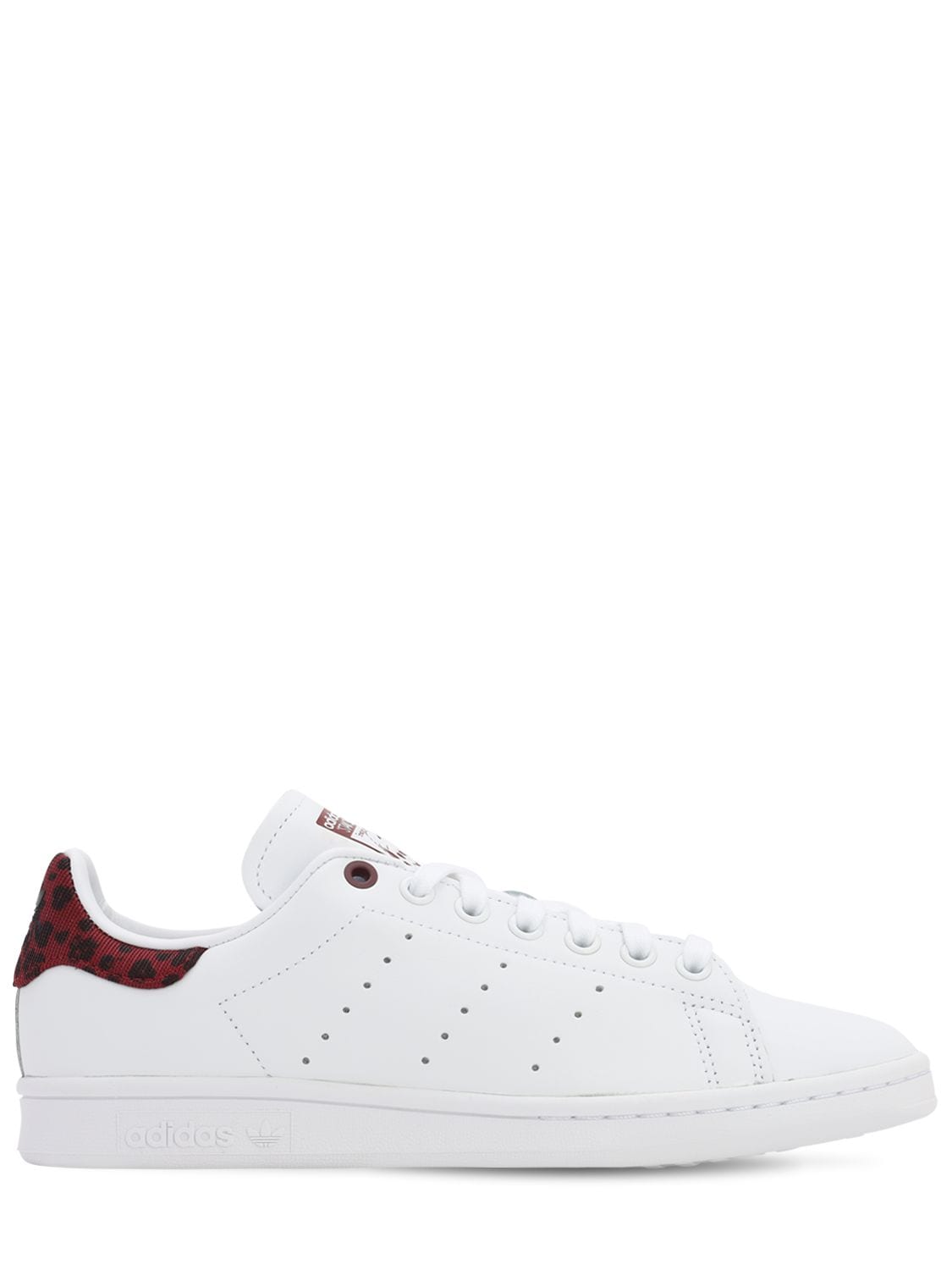 Adidas Originals Stan Smith Sneakers In White,bordeaux