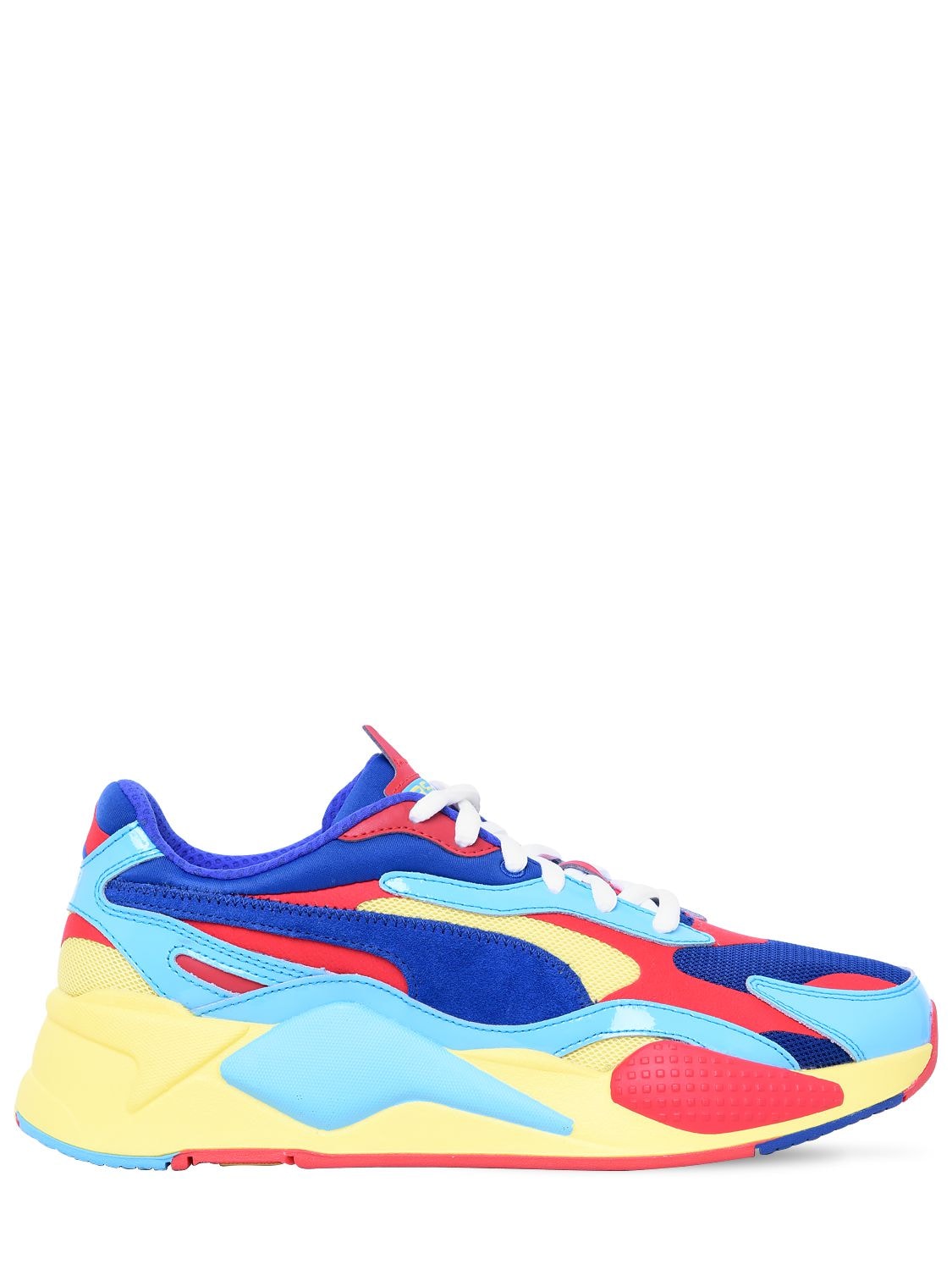 puma shoes red yellow blue