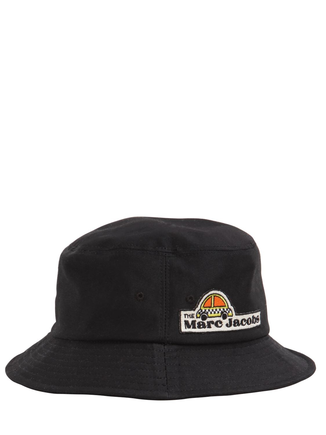 Marc Jacobs Embroidered Cotton Bucket Hat In Чёрный