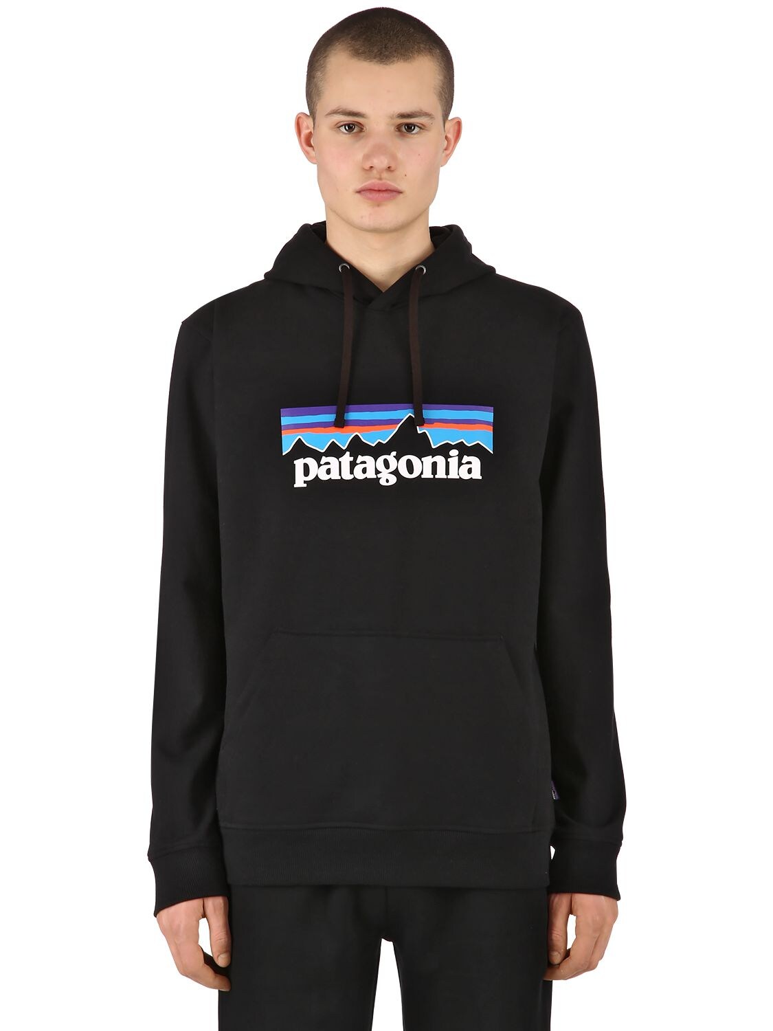 Patagonia P-6 Logo Label Uprisal Sweatshirt Hoodie In Black