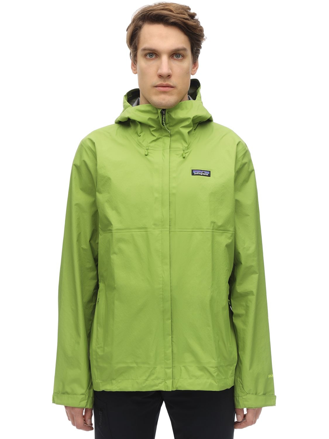 Patagonia Torrentshell 3l Recycled Nylon Jacket In Supply Green