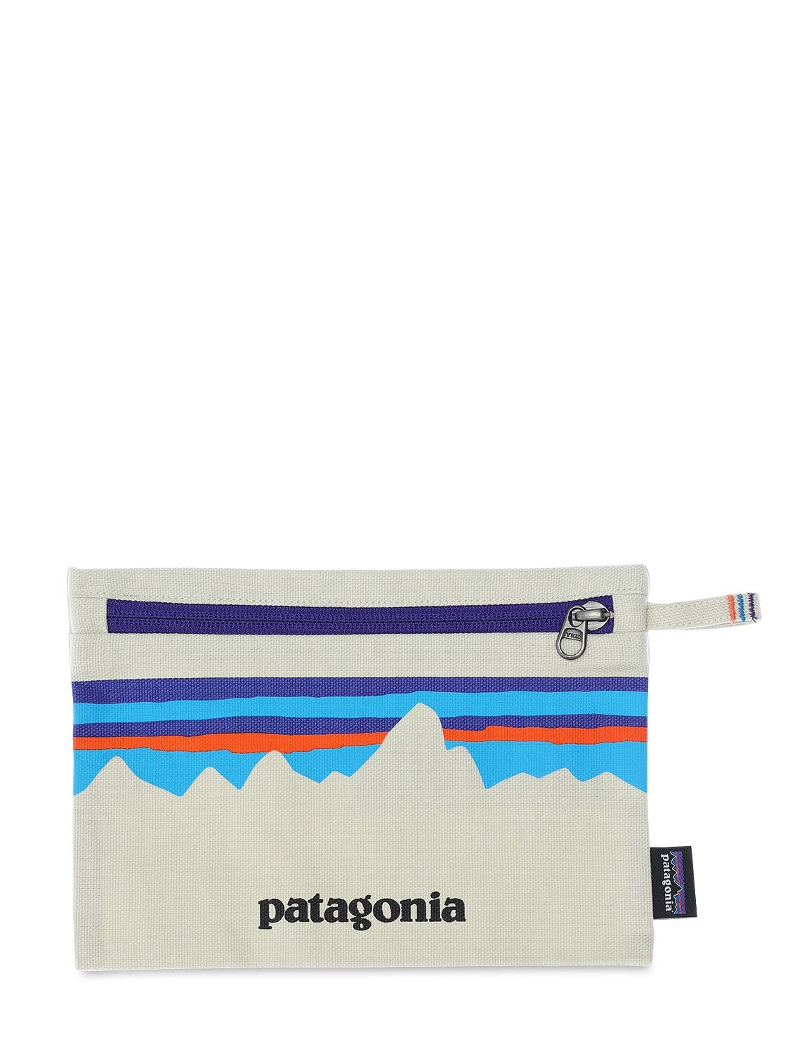Patagonia Organic Cotton Zip Pouch In Steinfarben