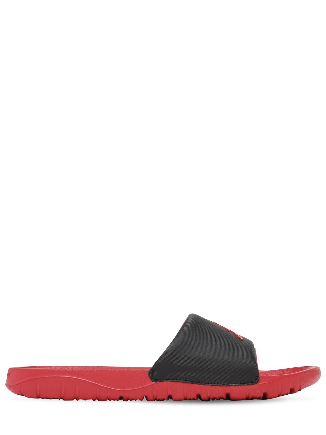Nike Jordan Break Slide Sandals In Black,gym Red