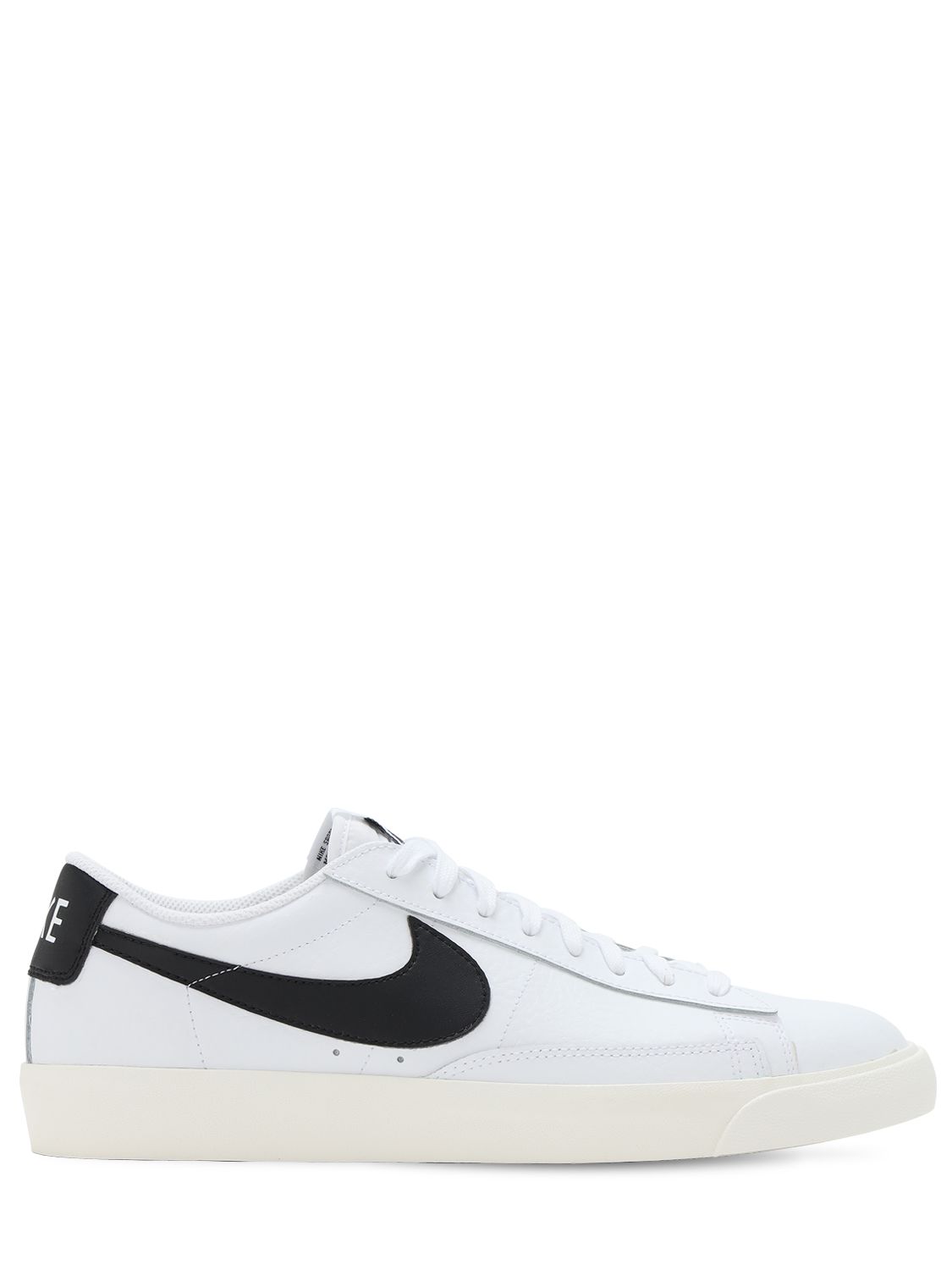 nike blazer sneakers in white and black