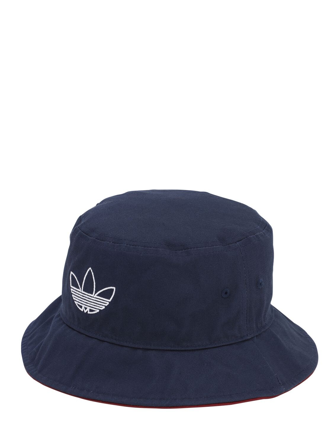Adidas Originals Reversible Trefoil Logo Bucket Hat In Navy,bordeaux ...