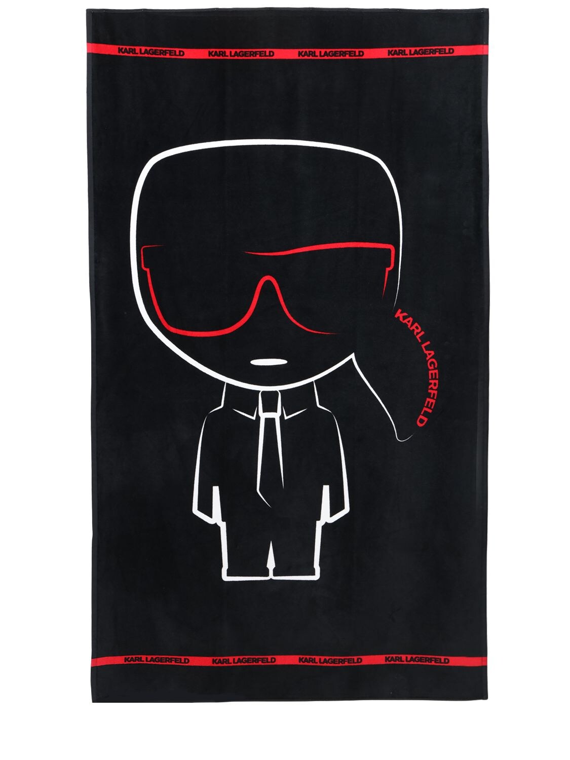 Karl Lagerfeld Karl Ikonik Towel In Black