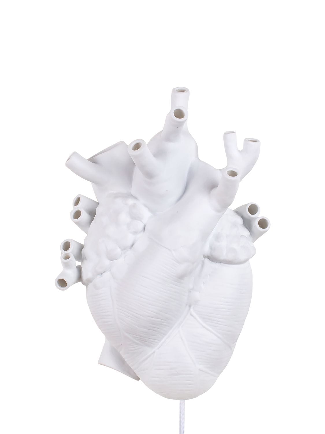 Seletti Heart Porcelain Lamp In White