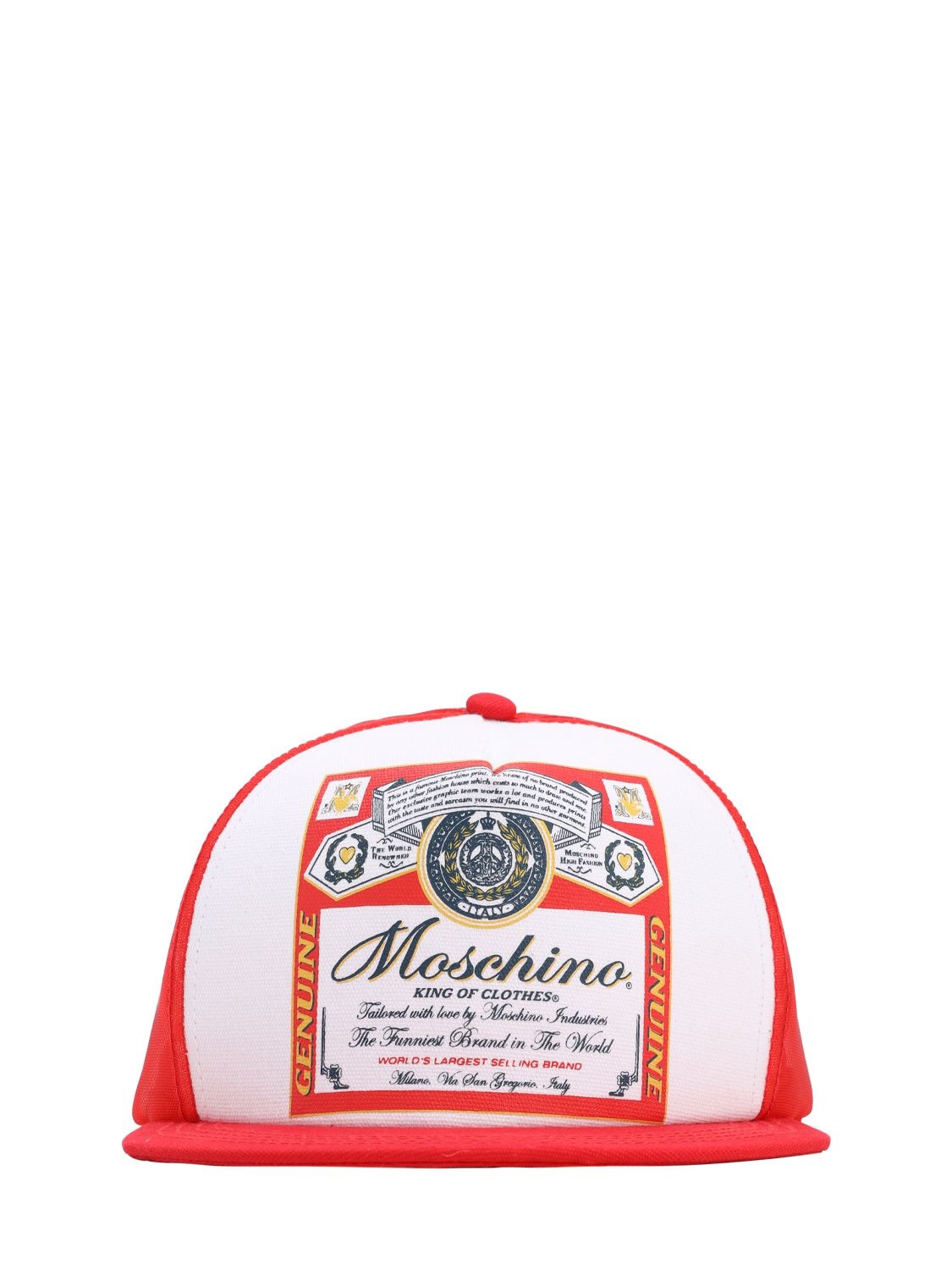Moschino Capsule Theme Hat W/ Visor In Multicolor