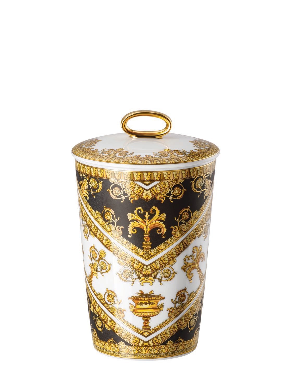 Versace I Love Baroque Scented Candle In Gold,black