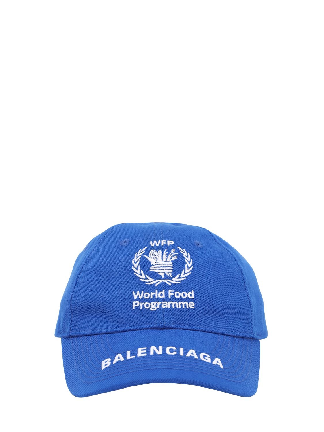 BALENCIAGA SUSTAINABLE COTTON BASEBALL HAT,71I18H003-NDM3NW2