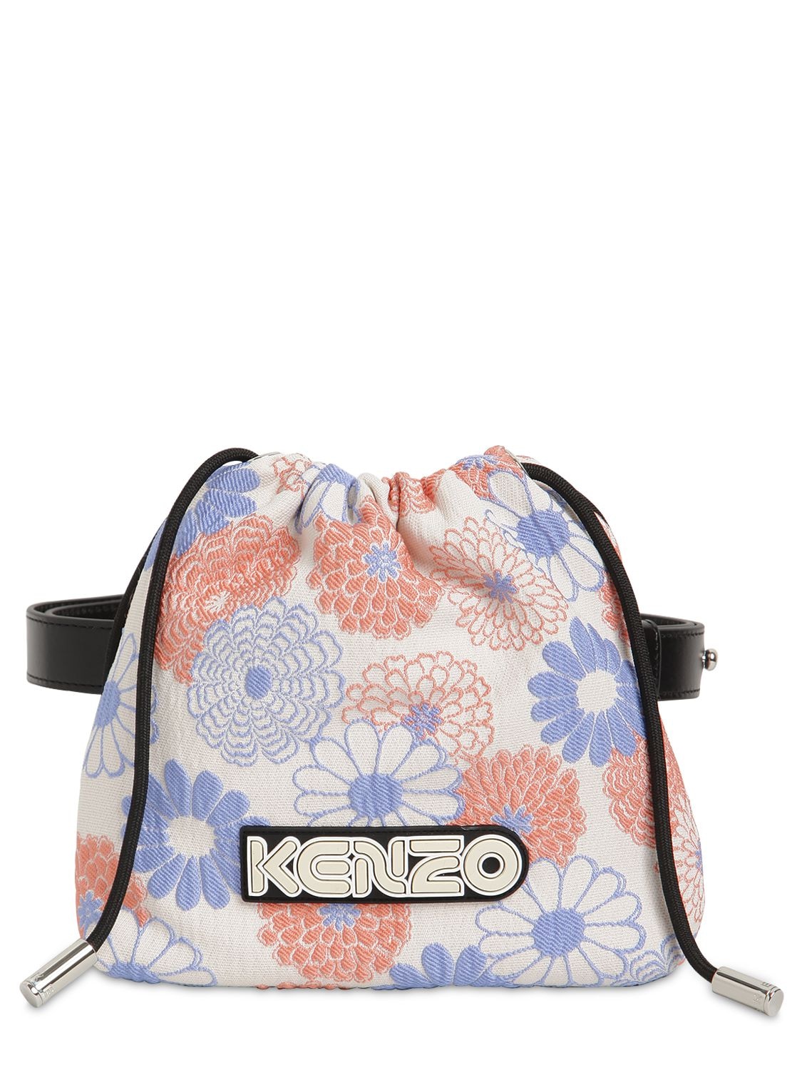 Kenzo Floral Jacquard Belt Bag In Rose Clair