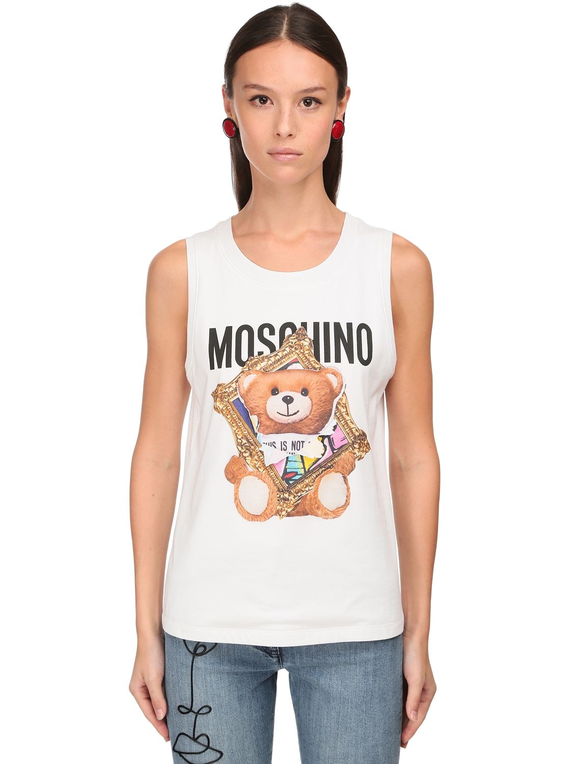moschino vest top womens