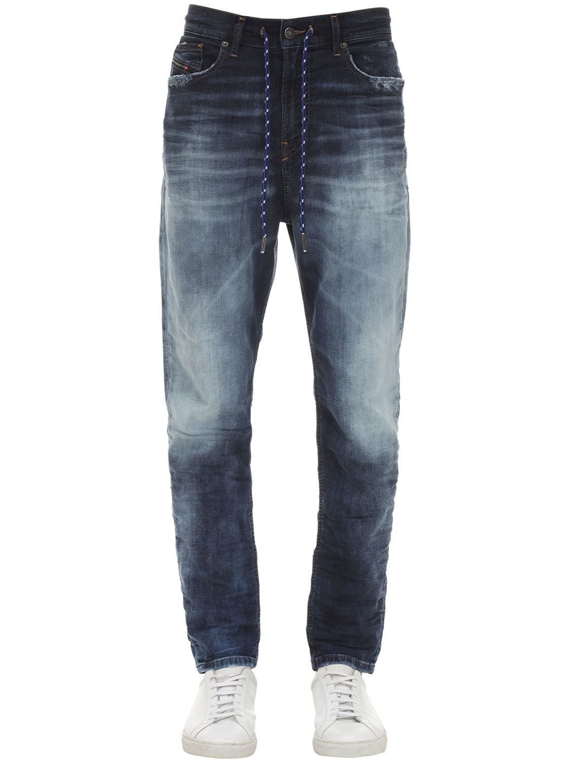 Diesel 17cm Slim Denim D-vider Jogger Jeans In Blue