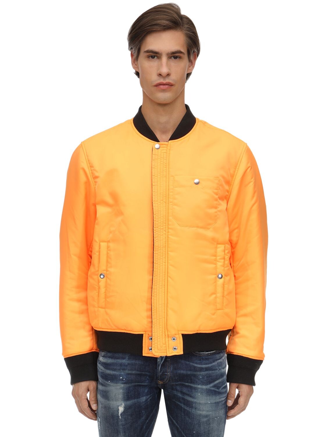 Diesel J-Fighters-NW Reversible Black/Yellow Bomber Jacket