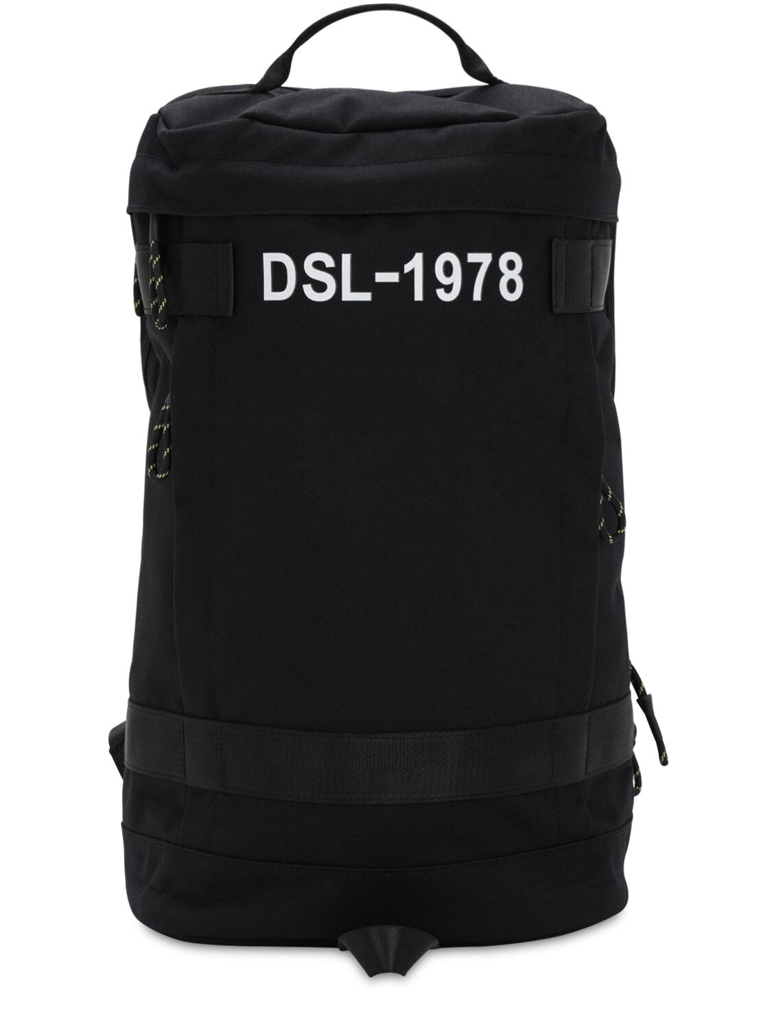 Diesel Tech Canvas Backpack In Black