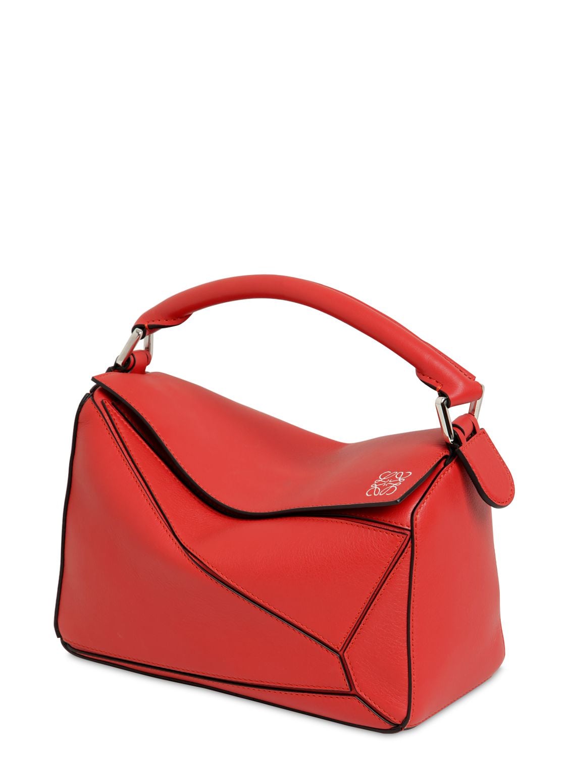 Loewe Puzzle Small Grained leather Cross body Bag In Red ModeSens