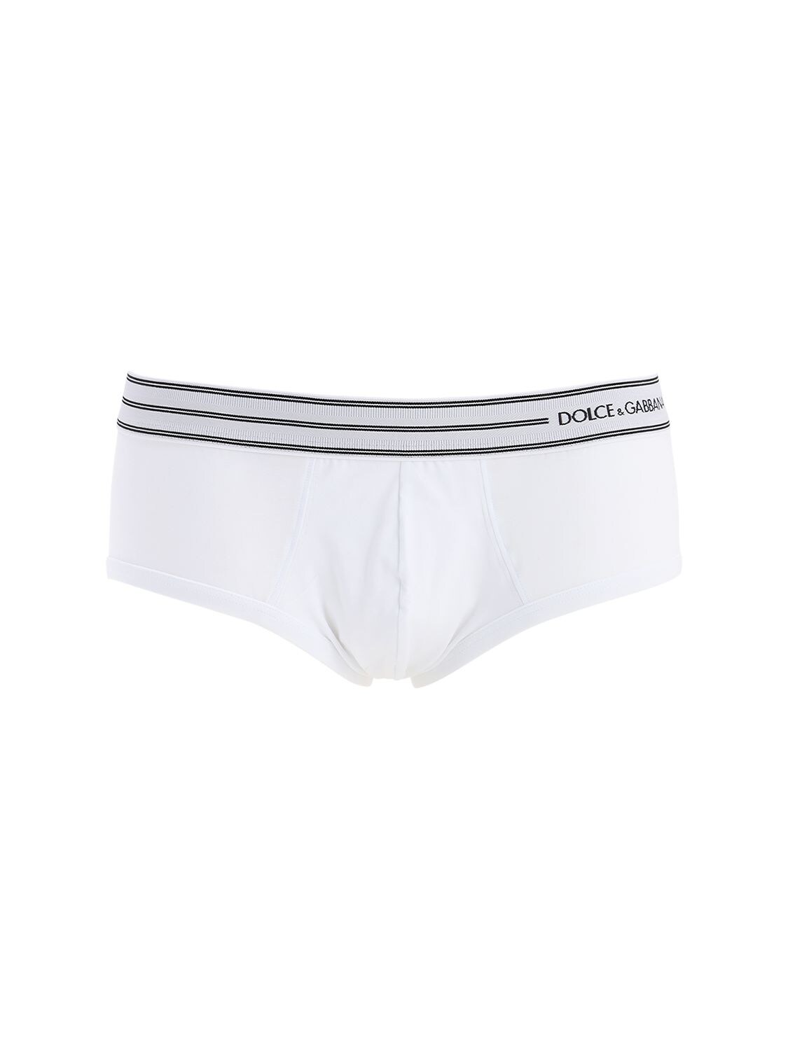 Dolce & Gabbana "brandon Dg King"弹力平均内裤 In White