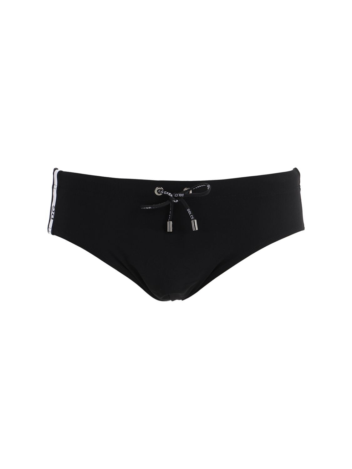 Dolce & Gabbana Dg Logo Swim Shorts In Black